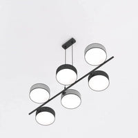 DRUMZ 6-lichts hanglamp - Zwart grijs mix - afbeelding 2
