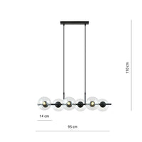 RORY 6-lichts hanglamp - Helder glas - afbeelding 2