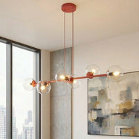 Magnus hanglamp helder glas 6-lichts transparant