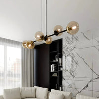 Emibig ROSSI 6-lichts hanglamp - Amber glas