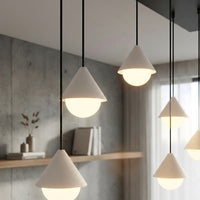 Giro hanglamp wit glas 6-lichts