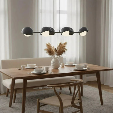 BOOM 6-lichts hanglamp - Zwart wit
