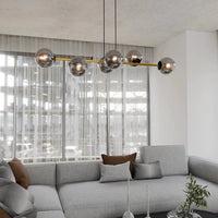 Emibig GRAVITY 6-lichts hanglamp - Smoked glas