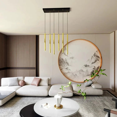 SELTER 6-lichts hanglamp - Goud