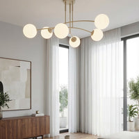 Pregos plafondlamp opaalwit glas 6-lichts