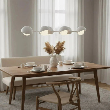 BOOM 6-lichts hanglamp - Wit glas