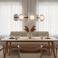 ELEMENTS 6-lichts hanglamp - Wit-grijs design - afbeelding 2
