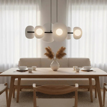 ELEMENTS 6-lichts hanglamp - Wit-grijs design