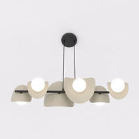 ELEMENTI 6-lichts hanglamp – beige/mokka - afbeelding 2