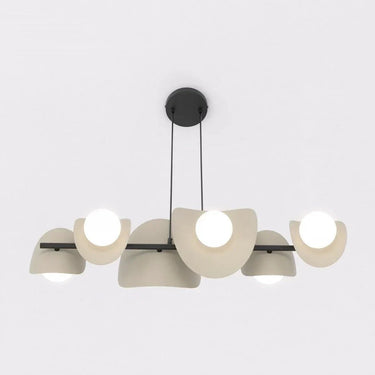 ELEMENTI 6-lichts hanglamp – beige/mokka
