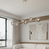 Magnus hanglamp smoked glas 6-lichts grijs