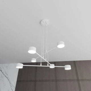 MODUS 6-lichts hanglamp - Wit hanglamp met lampenkap - bestellen bij Mooier Thuis