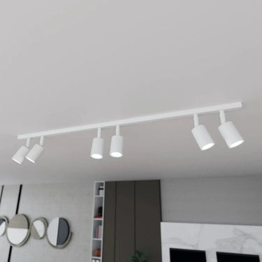 FLASH 6-lichts plafondlamp - Wit frame