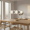 MODEL 6-lichts hanglamp - Wit glas hanglamp met lampenkap - bestellen bij Mooier Thuis