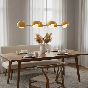 BOOM 6-lichts hanglamp - Oranje frame