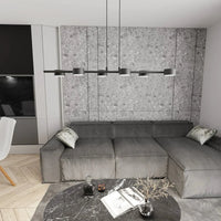 SORA 6-lichts hanglamp - Zwart frame - afbeelding 2
