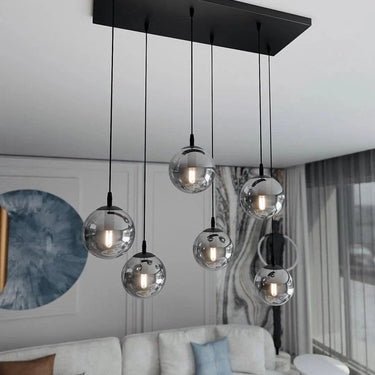 COSMO 6-lichts hanglamp - Smoked glas