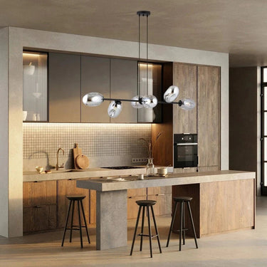 PANDORA 6-lichts hanglamp - Smoked glas