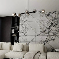 ROSSI 6-lichts hanglamp - Smoked glas - afbeelding 2