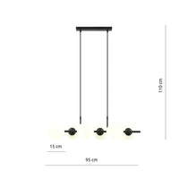 RORY 6-lichts hanglamp - Wit glas - afbeelding 2