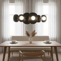 ELEMENTS 6-lichts hanglamp - Zwart hanglamp met lampenkap - afbeelding 5