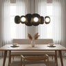 ELEMENTS 6-lichts hanglamp - Zwart hanglamp met lampenkap - afbeelding 5