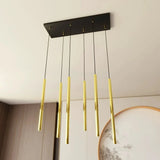SELTER 6-lichts hanglamp - Goud hanglamp met buisvorm - afbeelding 5