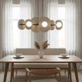 ELEMENTI 6-lichts hanglamp – beige/mokka hanglamp met lampenkap - afbeelding 5