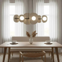 ELEMENTI 6-lichts hanglamp – beige/mokka hanglamp met lampenkap - afbeelding 5