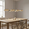 DRUMZ 6-lichts hanglamp - Rotan kappen - Zwart frame hanglamp met lampenkap - afbeelding 5