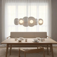 ELEMENTS 6-lichts hanglamp - Wit hanglamp met lampenkap - afbeelding 5
