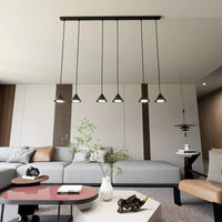 ELIT 6-lichts hanglamp - Zwart hanglamp met lampenkap - afbeelding 5