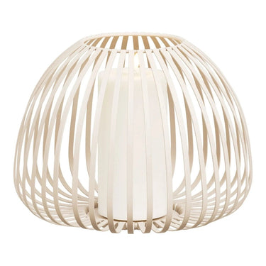 Stoense lantaarn van metaal - beige - Ø25 × 19 cm