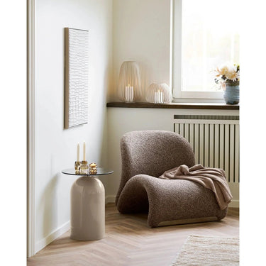 Stoense lantaarn van metaal - beige - Ø245 × 40 cm