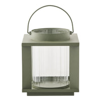 Lohals lantaarn van glas en metaal - groen - 18 × 18 × 205 cm - Mooier Thuis