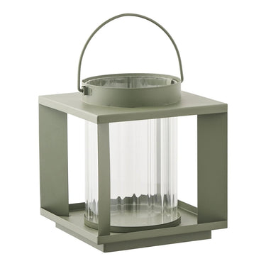 Lohals lantaarn van glas en metaal - groen - 18 × 18 × 205 cm