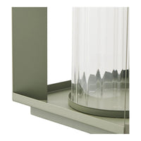 Lohals lantaarn van glas en metaal - groen - 18 × 18 × 205 cm - afbeelding 2