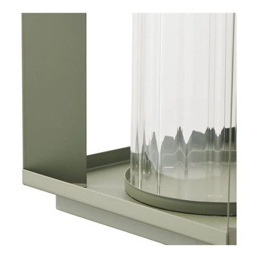 Lohals lantaarn van glas en metaal - groen - 18 × 18 × 205 cm
