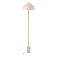 Sheffield Vloerlamp Beige met Marmeren Voet 155 cm