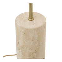 Sheffield Vloerlamp Beige met Marmeren Voet 155 cm