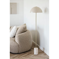 Sheffield Vloerlamp Beige met Marmeren Voet 155 cm