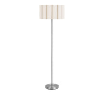 Wattom Vloerlamp Geplooide Linnen Kap Grijs-Beige 150 cm