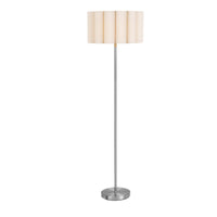 Wattom Vloerlamp Geplooide Linnen Kap Grijs-Beige 150 cm