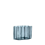 Umber vaas blauw - glas - Mooier Thuis