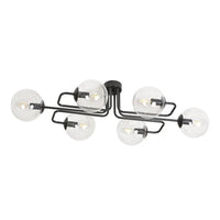 BRANDY 6A 6-lichts plafondlamp - Helder glas - Mooier Thuis