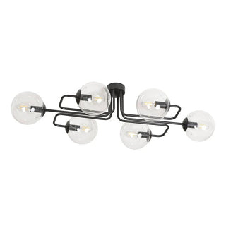BRANDY 6A 6-lichts plafondlamp - Helder glas - Mooier Thuis