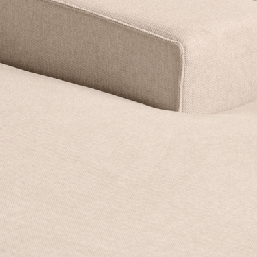 Hoekbank Lara - Stof Beige Rechts