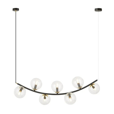 RITZ 7-lichts hanglamp - Helder glas