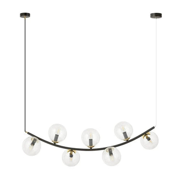 RITZ 7-lichts hanglamp - Helder glas