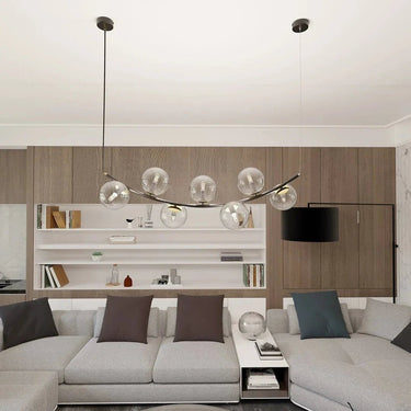 RITZ 7-lichts hanglamp - Helder glas